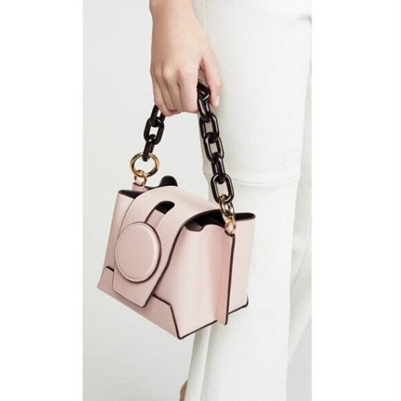 YUZEFI Leather Daria ShouldernBag in Blush - $545. - Picture 1 of 13